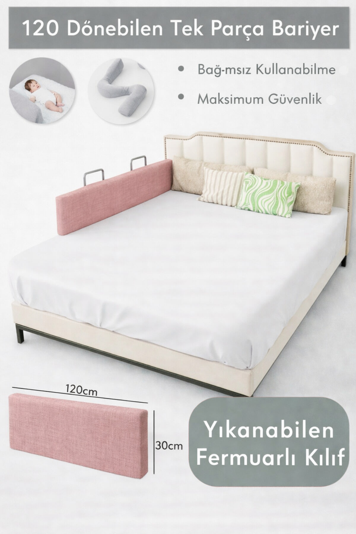 Dizanor Yeni Nesil Yatak Bariyeri 120 cm